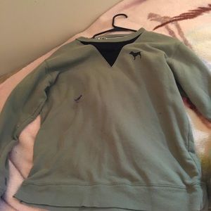 Green Victoria secret sweatshirt